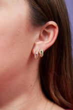 Load image into Gallery viewer, Revel Ribbed Huggie - Diamond