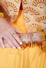 Load image into Gallery viewer, Found Ribbed Bangle Bracelet - Pink Sapphire