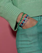 Load image into Gallery viewer, Evolve Stone Inlay Bracelet - Green
