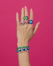 Load image into Gallery viewer, Evolve Stone Inlay Bracelet - Green