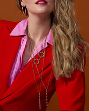 Load image into Gallery viewer, Crew Large Circle Pendant Necklace - Tsavorite & Diamond