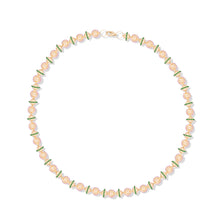 Load image into Gallery viewer, Revel Small Bead Necklace - Tsavorite & Rhodolite Garnet