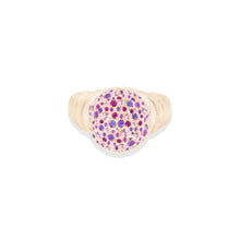 Load image into Gallery viewer, Revel Bobble Cocktail Ring - Tsavorite, Amethyst, Rhodolite Garnet & Pink Sapphire