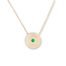 Load image into Gallery viewer, Revel Small Dimensional Pendant - Tsavorite & Diamond