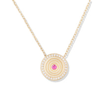 Load image into Gallery viewer, Revel Small Dimensional Pendant - Pink Sapphire & Diamond