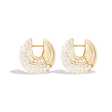 Load image into Gallery viewer, Revel Large Bead Huggie - Diamond