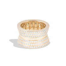 Load image into Gallery viewer, Revel Dimensional Pave Cigar Band - Diamond
