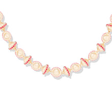 Load image into Gallery viewer, Revel Small Bead Necklace - Ruby & Pink Sapphire