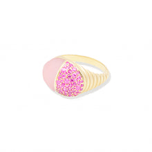 Load image into Gallery viewer, Found Cap Cocktail Ring - Pink Opal & Pink Sapphire
