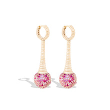 Load image into Gallery viewer, Revel Bobble Chandelier Earring - Pink Sapphire