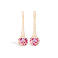 Load image into Gallery viewer, Revel Bobble Chandelier Earring - Pink Sapphire