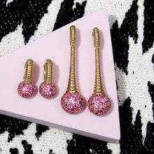 Load image into Gallery viewer, Revel Bobble Chandelier Earring - Pink Sapphire