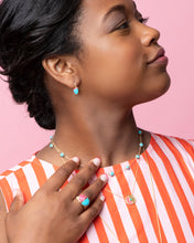 Load image into Gallery viewer, Found Cap Cocktail Ring - Turquoise & Pink Sapphire