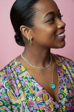 Load image into Gallery viewer, Spark Octagon Hoop Earring - Diamond