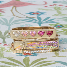 Load image into Gallery viewer, Juju Hearts Bangle Bracelet