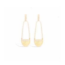 Load image into Gallery viewer, Found Cap Chandelier Earring - Diamond