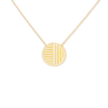 Load image into Gallery viewer, Found Small Disk Pendant Necklace - Pink Sapphire & Turquoise