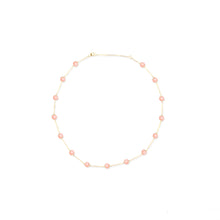 Load image into Gallery viewer, Found Cabochon Station Necklace - Pink Sapphire & Opal