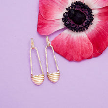 Load image into Gallery viewer, Found Cap Chandelier Earring - Diamond