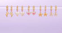 Load image into Gallery viewer, Juju Lightning Bolt Charm Huggie
