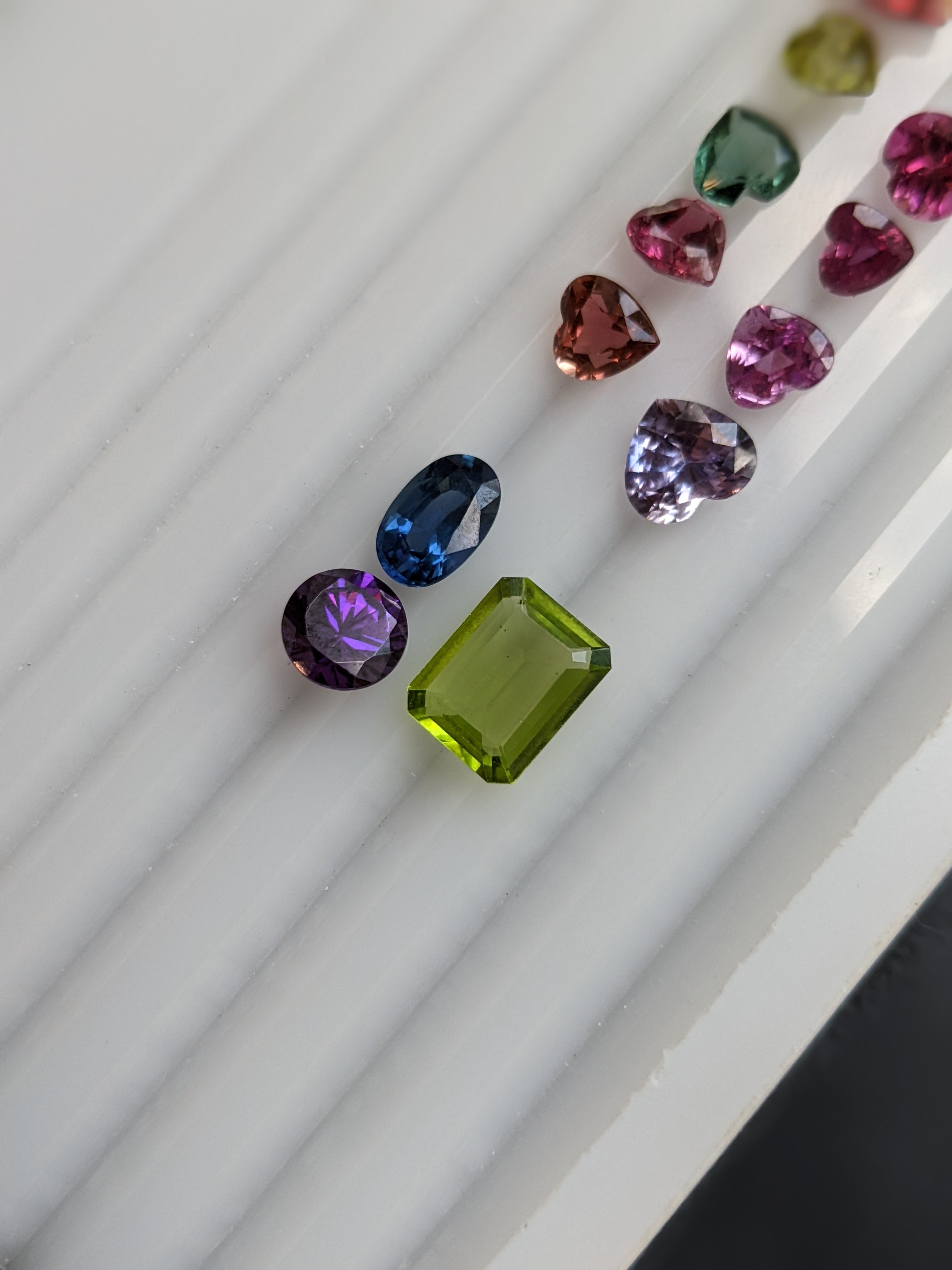 Selecting stones as part of the design process