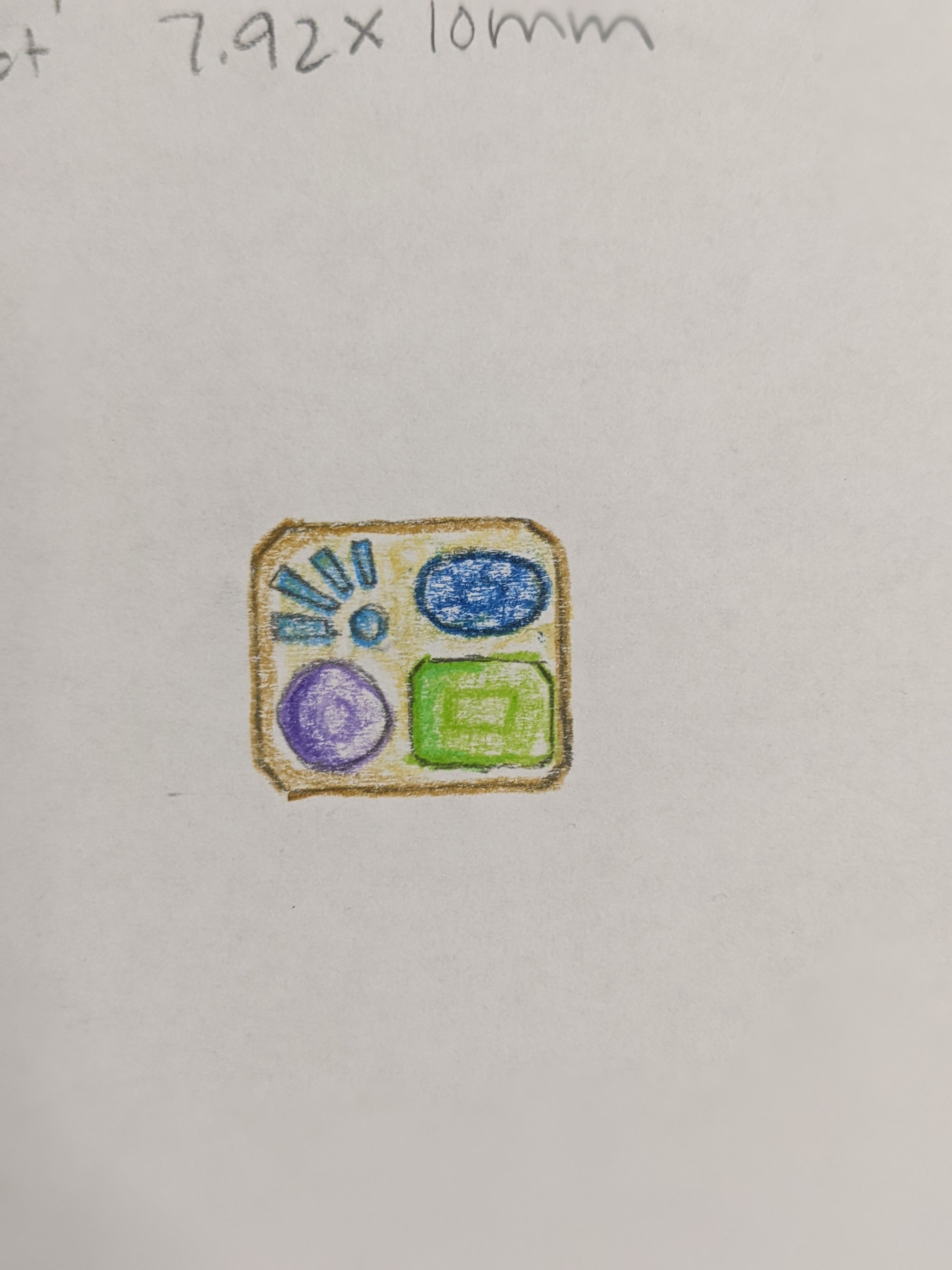One of many sketches as part of the design process