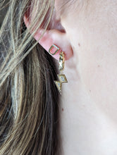 Load image into Gallery viewer, Juju Lightning Bolt Charm Huggie