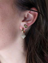 Load image into Gallery viewer, Juju Diamond Charm Huggie