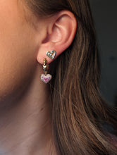 Load image into Gallery viewer, Juju Heart Charm Huggie