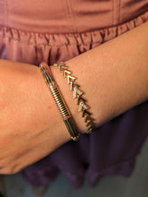 Load image into Gallery viewer, Found Ribbed Bangle Bracelet - Tsavorite