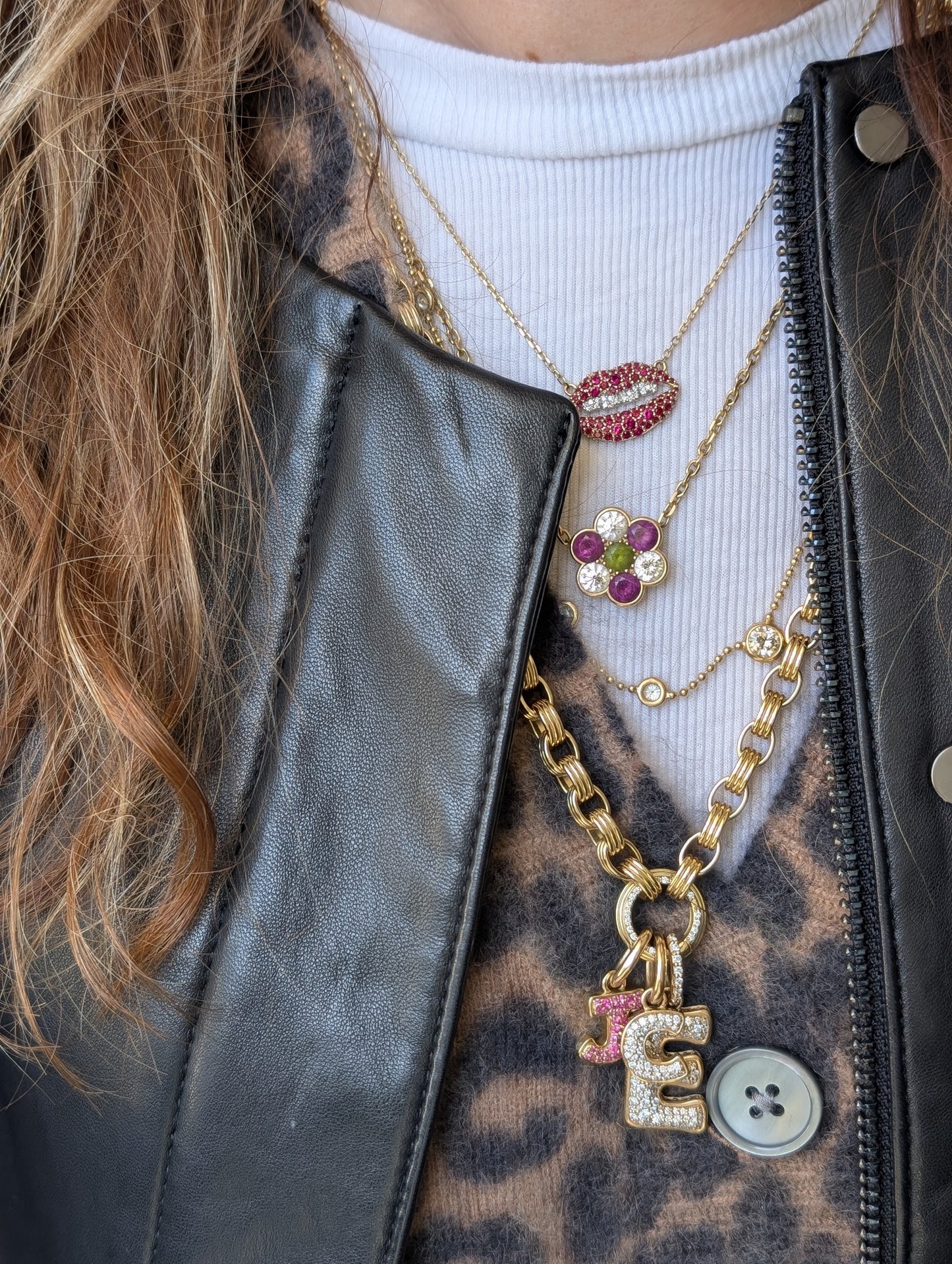 Family Heirloom Large Charm Loop Necklace