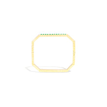 Load image into Gallery viewer, Spark Octagon Bangle Bracelet - Emerald