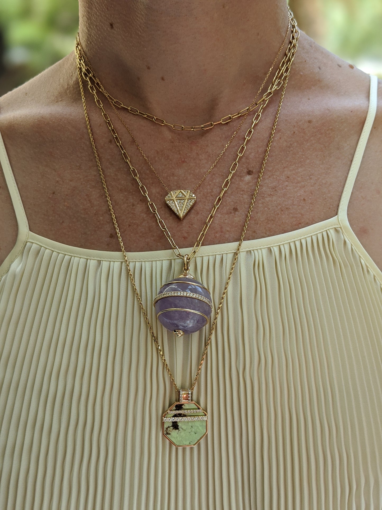 JuJu Diamond Charm Necklace