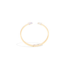 Load image into Gallery viewer, Found Cap Cuff Bracelet - Rainbow Moonstone & Diamond