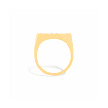 Load image into Gallery viewer, Edge Straight Stacking Ring - Orange Sapphire