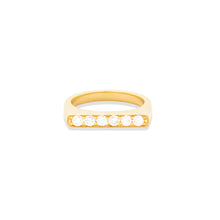 Load image into Gallery viewer, Edge Straight Stacking Ring - Diamond