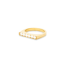 Load image into Gallery viewer, Edge Straight Stacking Ring - Diamond
