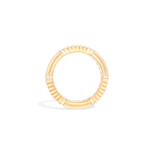 Load image into Gallery viewer, Found Ribbed Stacking Band Ring - Diamond