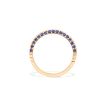Load image into Gallery viewer, Crew Knife Edge Stacking Ring - Blue Sapphire