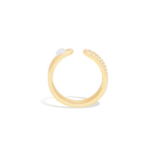 Load image into Gallery viewer, Found Cabochon Open Ring - Rainbow Moonstone & Diamond