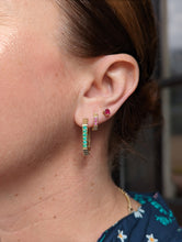 Load image into Gallery viewer, Spark Octagon Huggie - Diamond