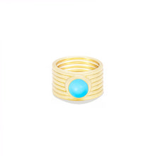 Load image into Gallery viewer, Found Cigar Band Ring - Turquoise