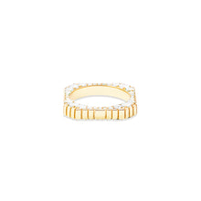 Load image into Gallery viewer, Spark Side Stone Etched Stacking Band Ring - Diamond