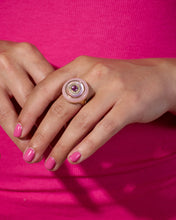 Load image into Gallery viewer, Evolve Stone Inlay Cocktail Ring - Pink

