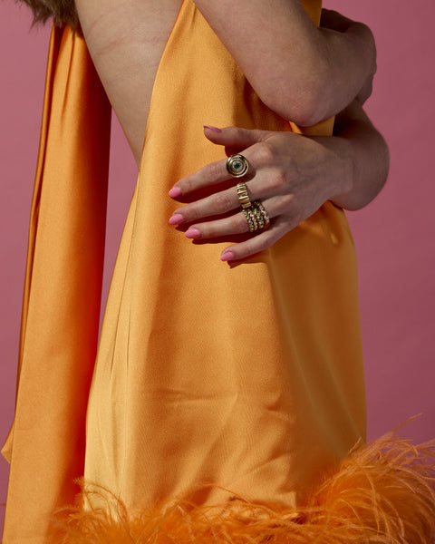 Evolve Cocktail Ring - Emerald