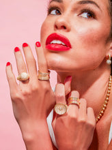 Load image into Gallery viewer, Revel Bobble Cocktail Ring - Diamond
