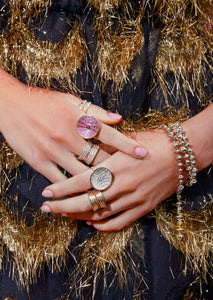 Revel Large Dimensional Ring - Ruby & Pink Sapphire