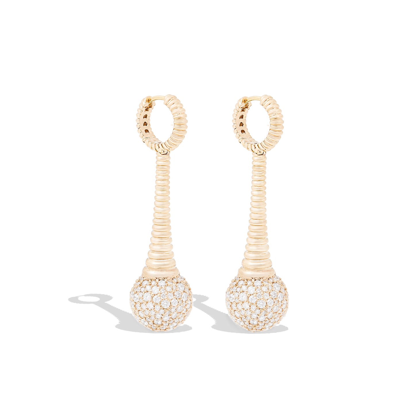 Revel Bobble Chandelier Earring - Diamond