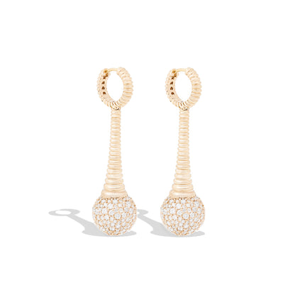 Revel Bobble Chandelier Earring - Diamond