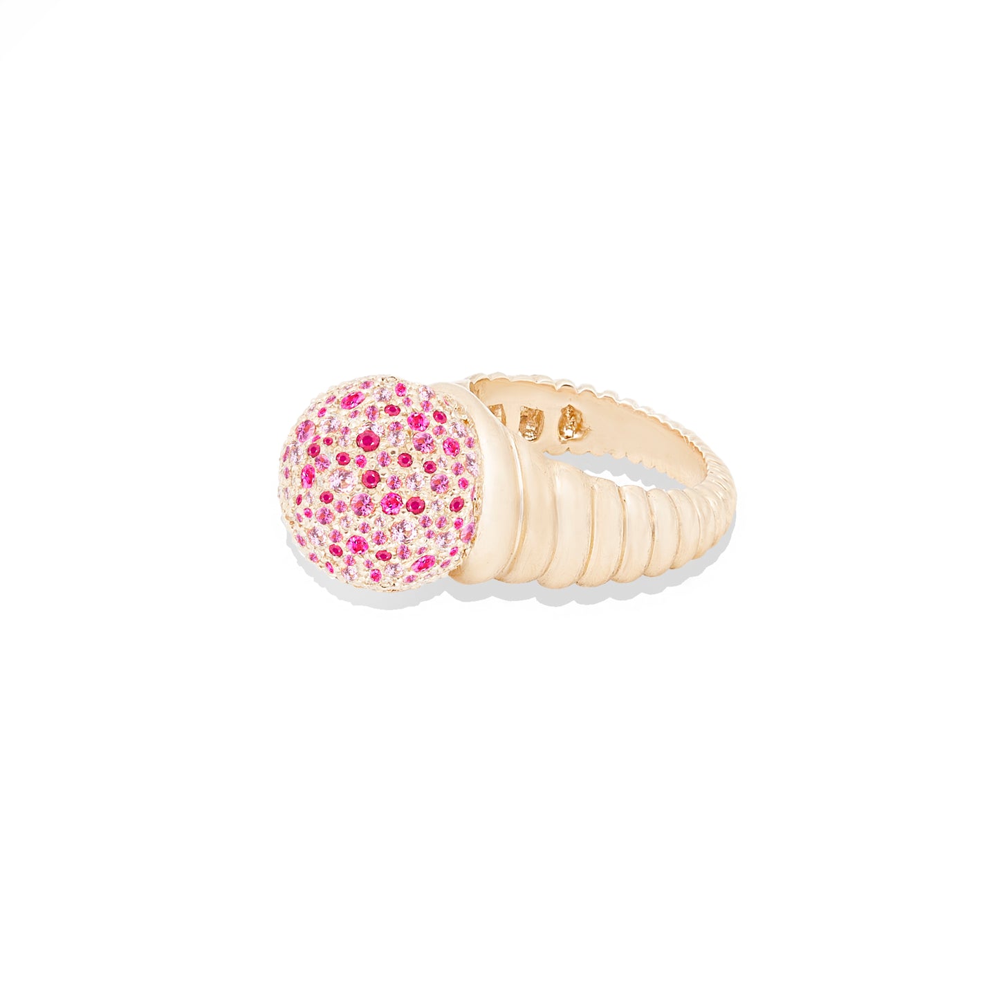 Revel Bobble Cocktail Ring - Ruby & Pink Sapphire